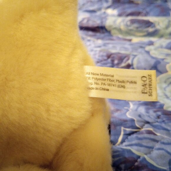 2 FAO Schwartz Plush Puppy Dogs, Pre-Owned: Golden Retriever Lab & Pug - Picture 10 of 11